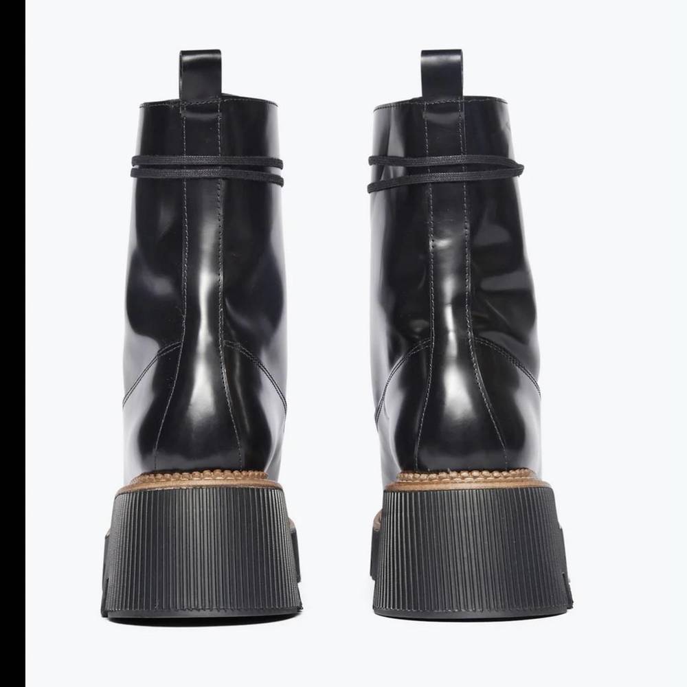 NEW FREDA SALVADOR billie lug sole lace up boot in black - Picture 2 of 3